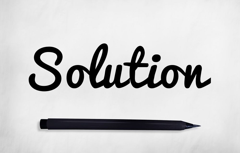 Solution Solution Advertise Progress Information Concept