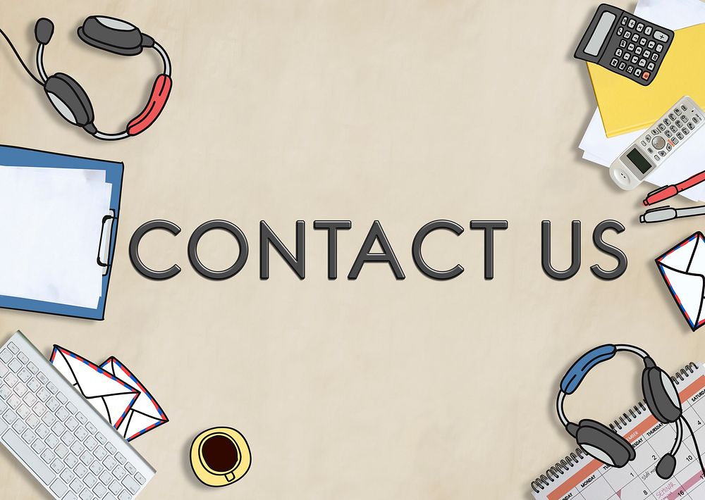 Contact Us Communication Customer Service Concept
