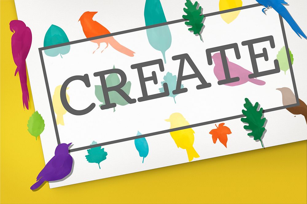 Create Creative Creativity Ideas Design Concept