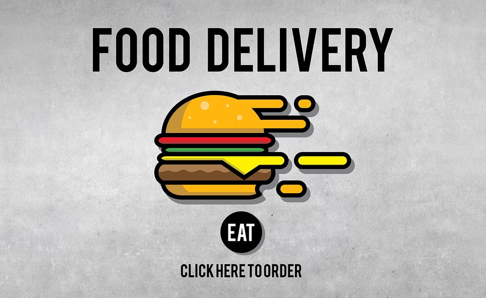 Food Delivery Fast Food Unhealthy Obesity Concept