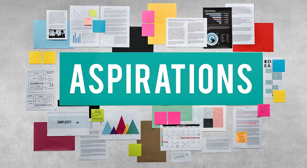 Aspiration Aspire Ambition Desire Goal Innovation Concept
