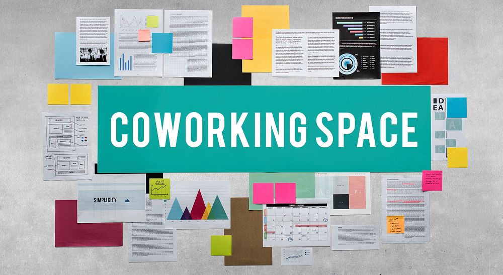 Coworking Space Independence Creative Start-Up Concept
