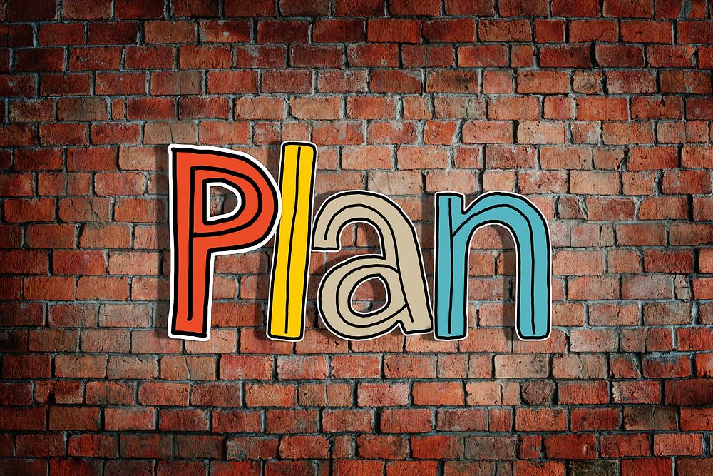 Plan Word Concepts Isolated on Background