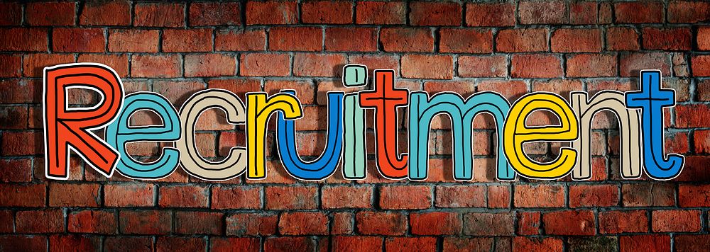 Recruitment Word Concepts Isolated on Background