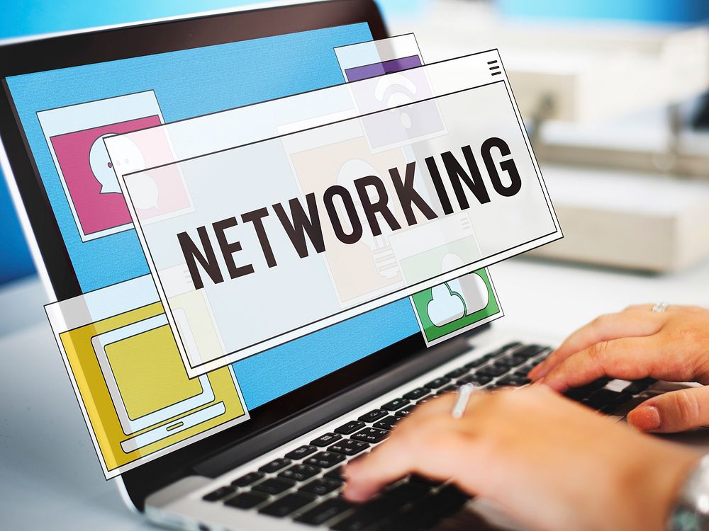 Communication Technology Online Networking Connection Concept