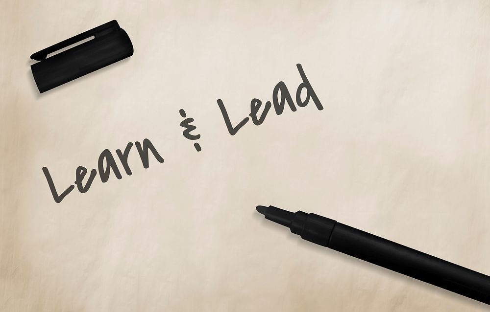 Learn and Lead Leadership Management Organization Concept