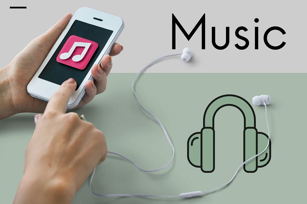 Music Headphones Icon Symbol Sound