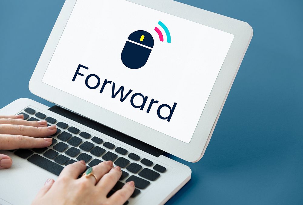 Next Forward Click Word Mouse Graphic