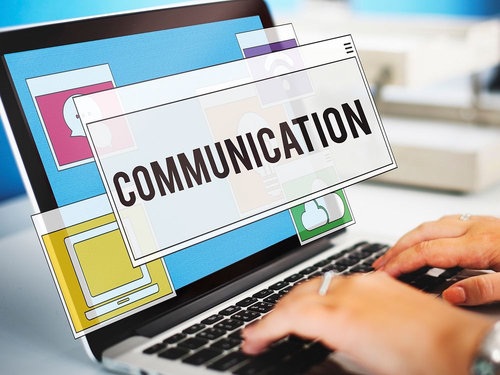 Communication Technology Online Networking Connection Concept