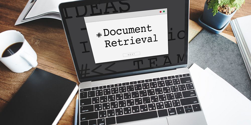 Document Retrieval Paper Forms Contract Window Popup