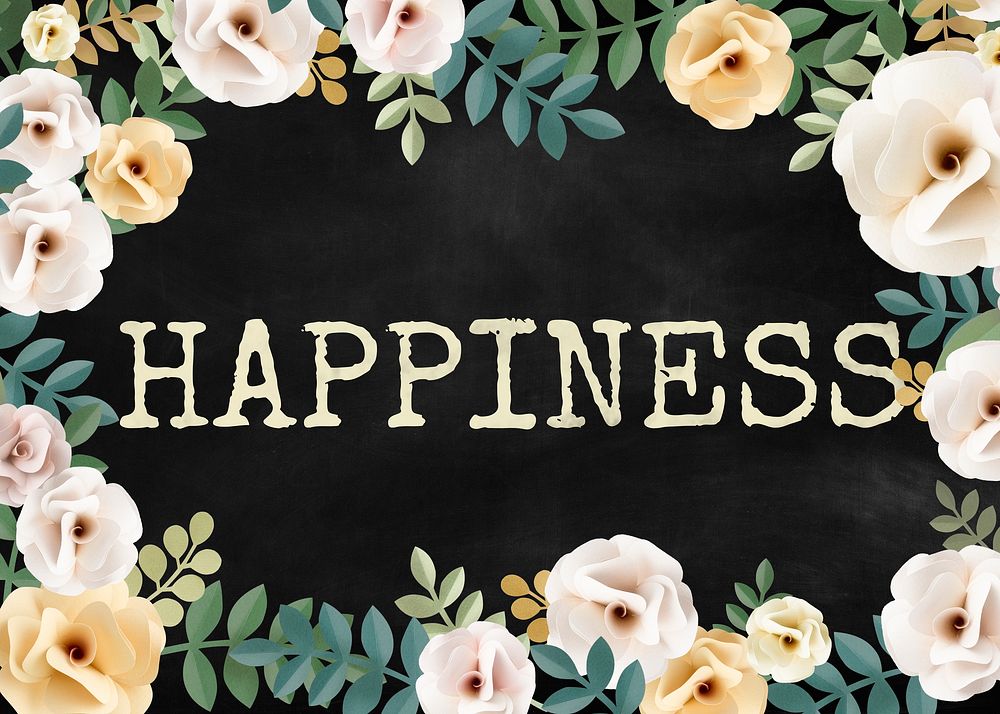 Illustration of happiness joyful flower