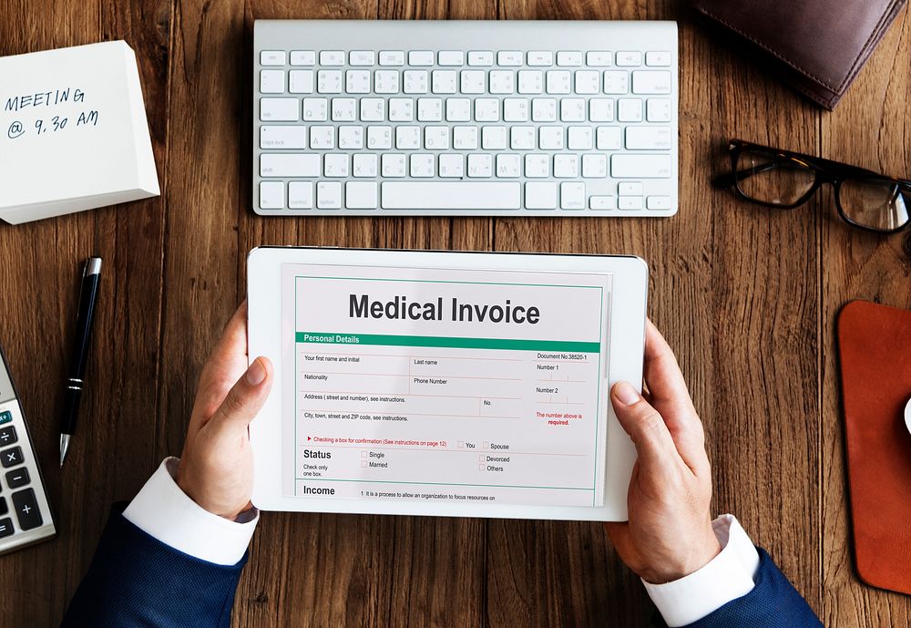 Medical Invoice Document Form Patient Concept