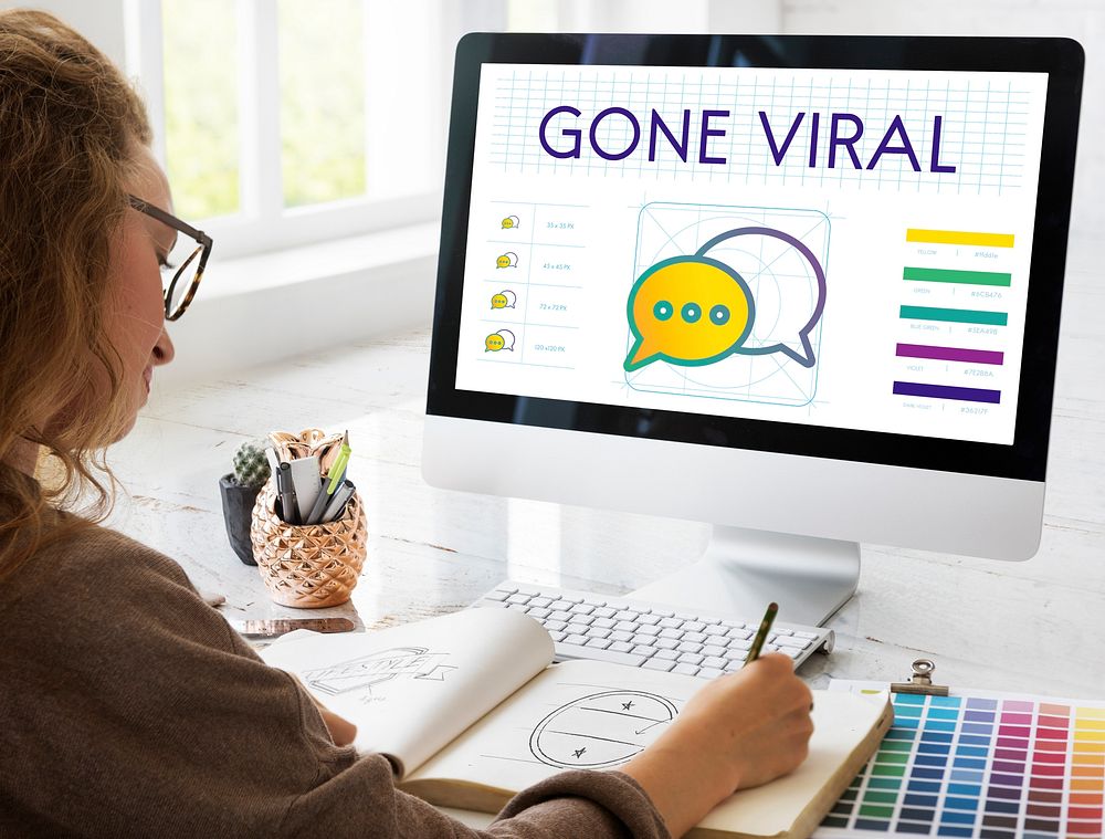 Gone Viral Trends Interact Connection Concept