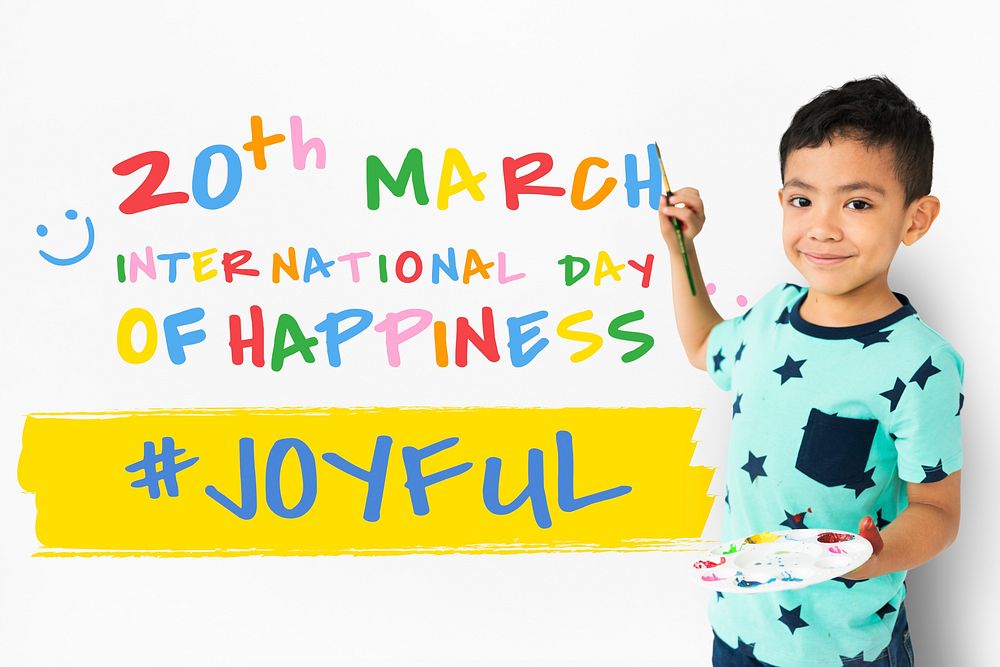 International Day Of Happiness Concept