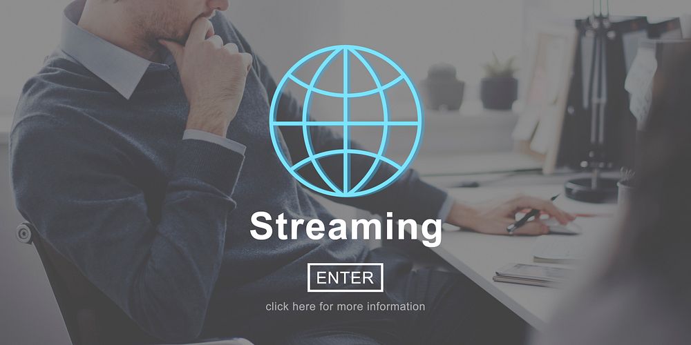Streaming Internet Media Computer Download Concept