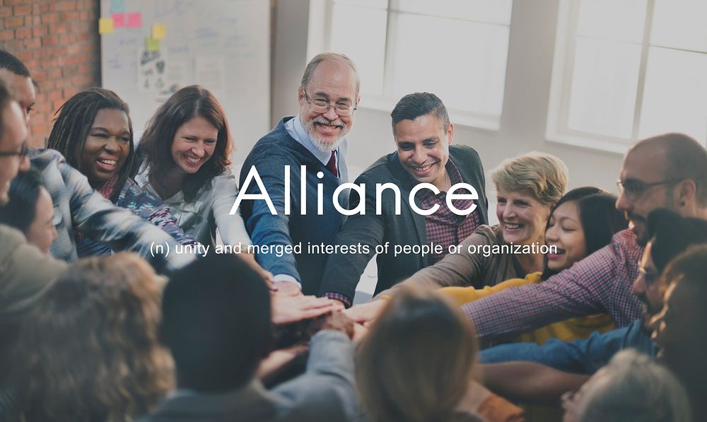 Alliance Team Combine Corporate Partnership Concept