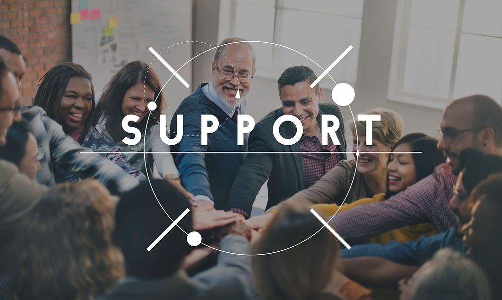 Support Advice Assistance Coaching Community Concept