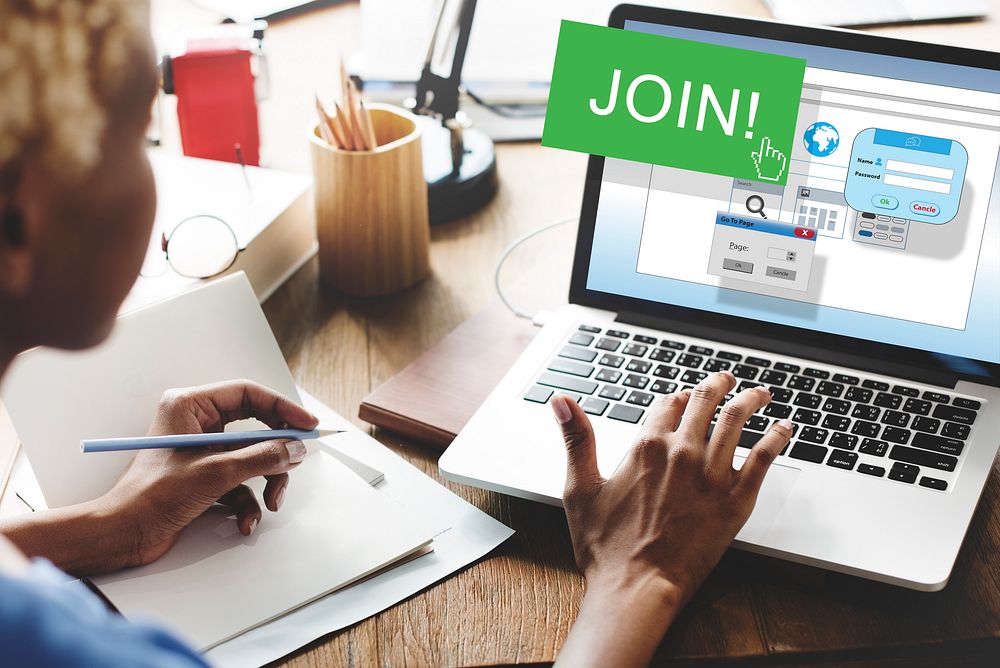 Join Apply Enter Membership Register List File Concept