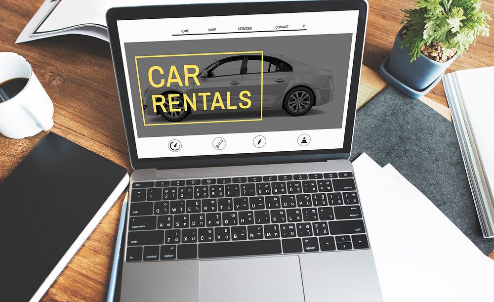 Car Rental Salesman Automobile Vehicles Concept