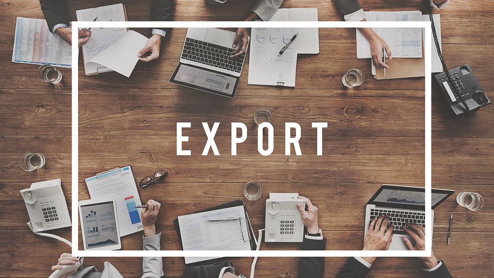 Export Trade Shipping Freight Concept