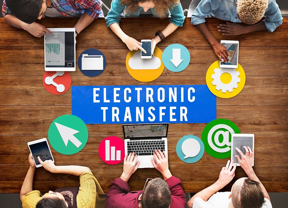 Electronic Transfer Technology Online Network Concept