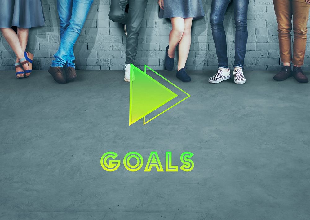 Goals Aim Forward Positivity Success Mission Concept