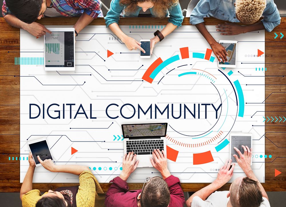 Digital Community Stay Connected Icon