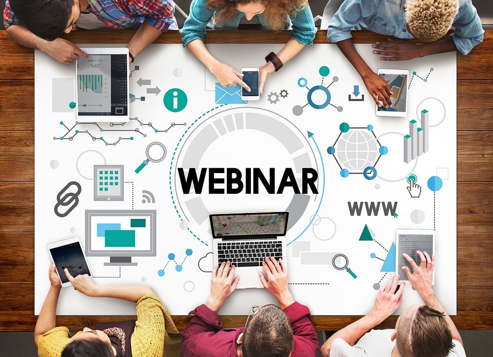 Webinar Seminar Online Conference Concept