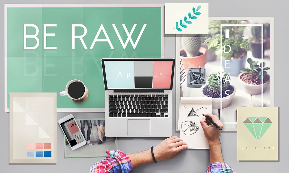 Be Raw Creative Design Ideas Concept