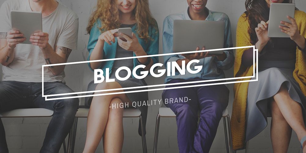 Blogging Post Connect Social Media Website Concept