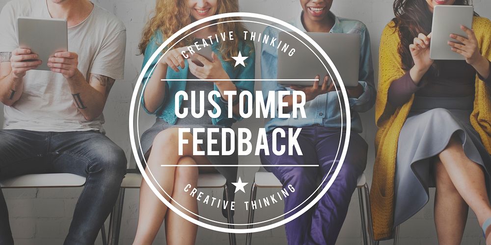 Customer Feedback Questions Reply Information Concept