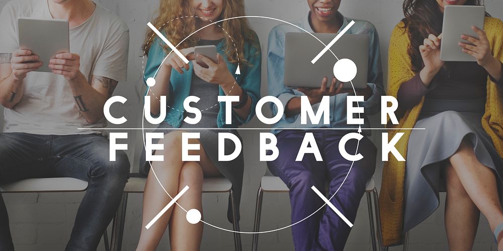 Customer Feedback Questions Reply Information Concept