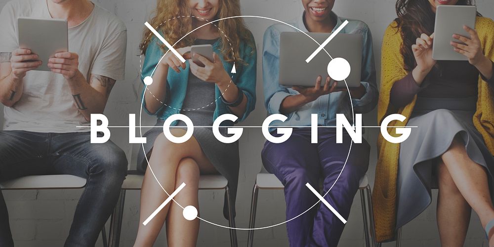 Blogging Post Connect Social Media Website Concept