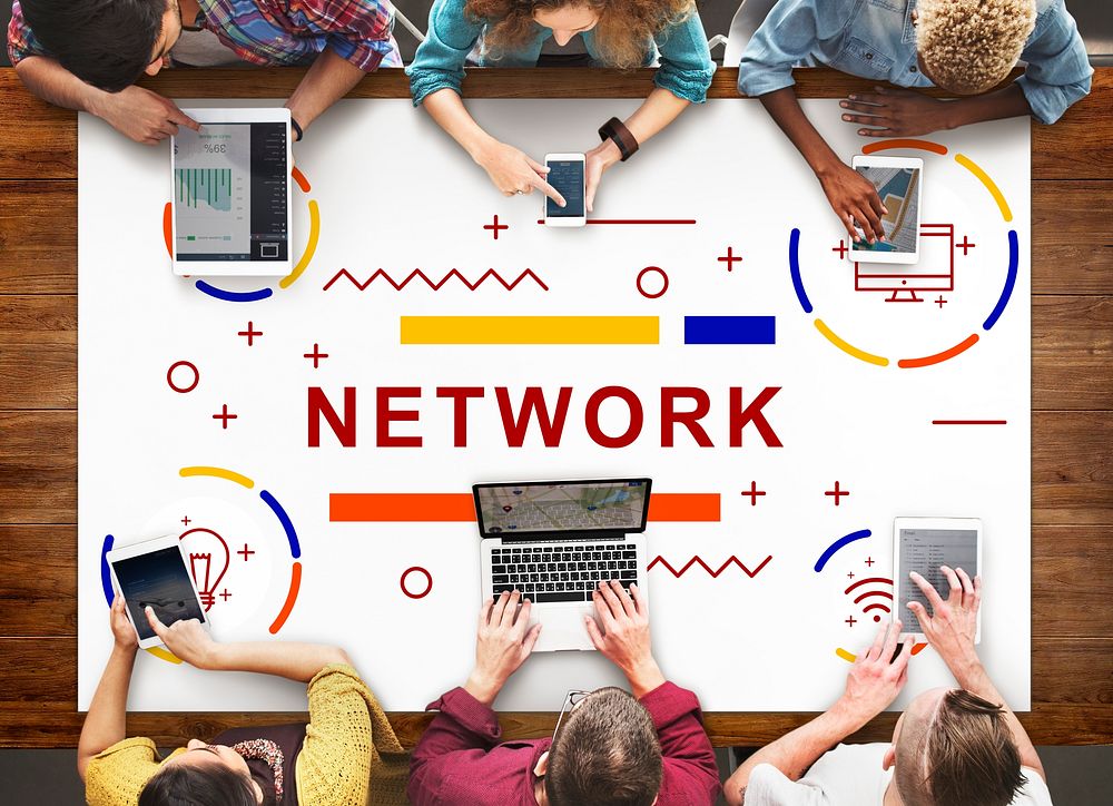 Network Connection internet Social Network Concept