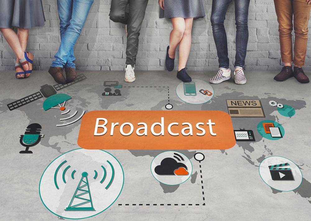 Broadcast Communication Entertainment News Concept