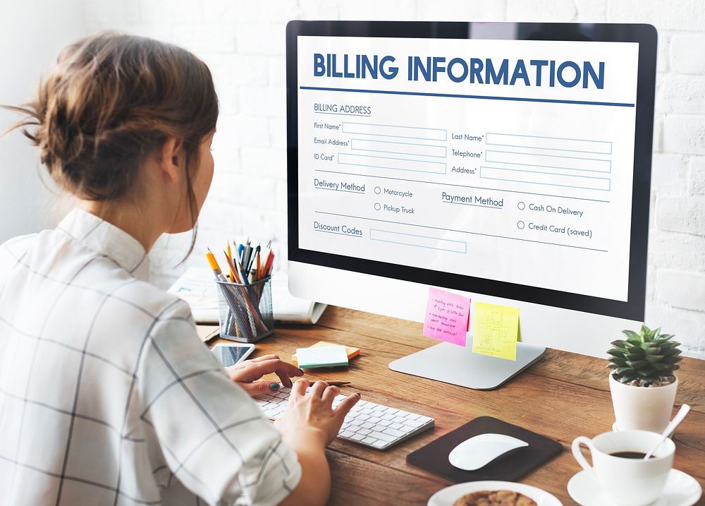 Invoice Billing Information Form Graphic Concept