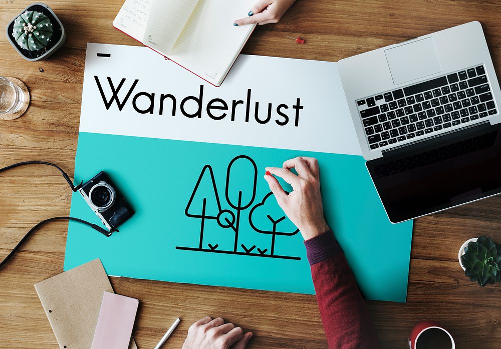 Wanderlust Outdoor Vacation Trip Icon