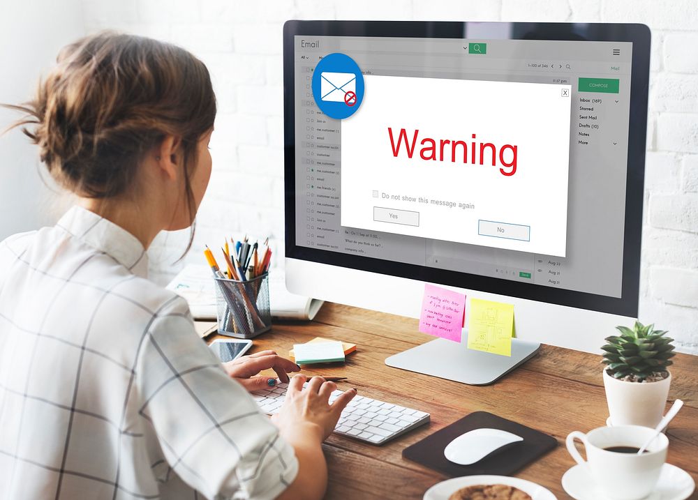 E-mail Popup Warning Window Concept