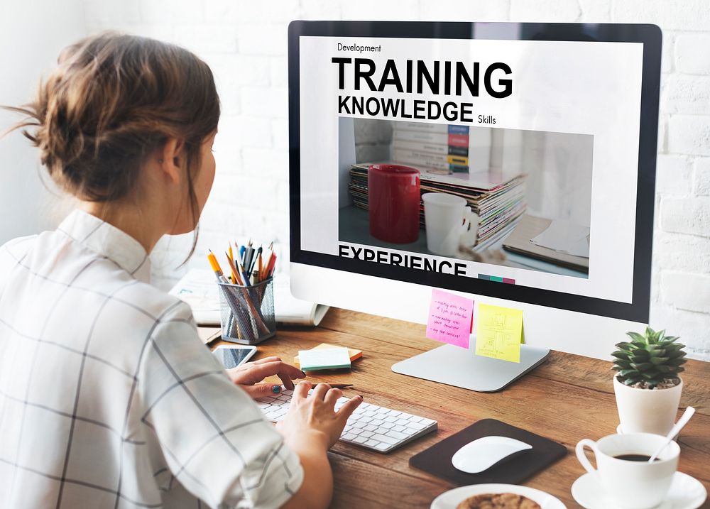 Training Knowledge Skills Experince Cup Words Concept
