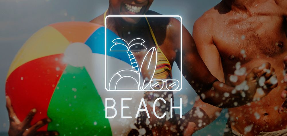 Summer Beach Sea Coast Graphics Concept