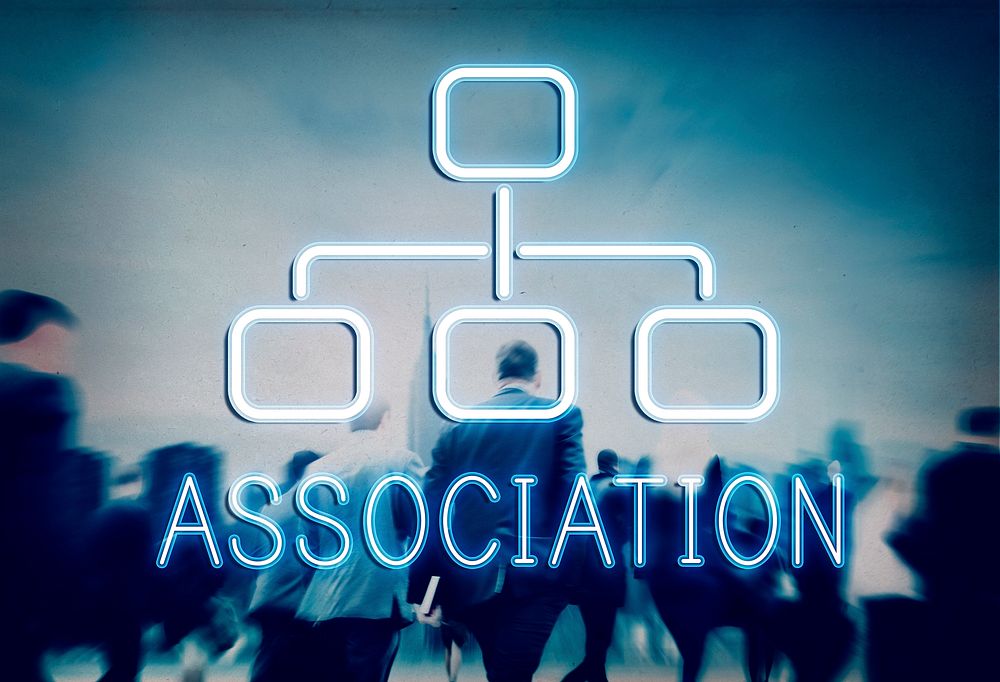 Association Organization Chart Business Company Concept