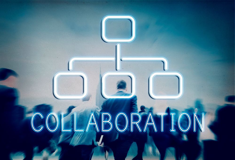 Collaboration Organization Chart Business Company Concept