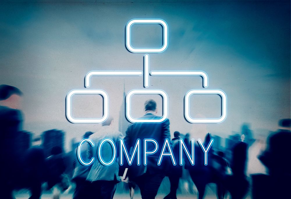 Company Organization Chart Business Concept