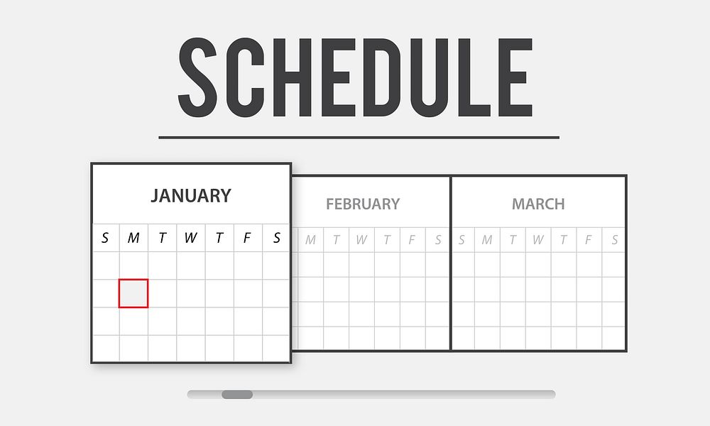 Calendar schedule, agenda, appointment graphic
