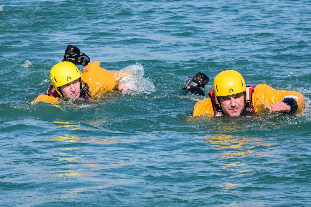 Firefighter Training: swift water.