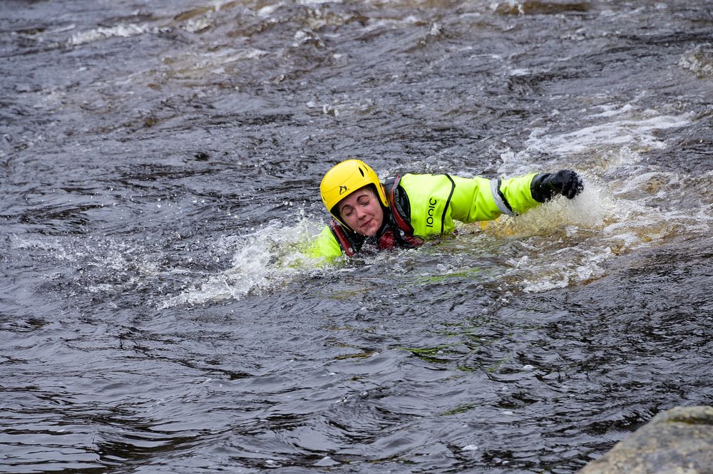 Firefighter Training: swift water.