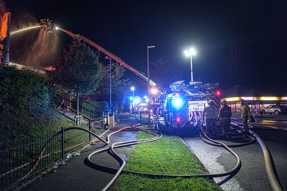 Fire at supported living complex in Crewe.