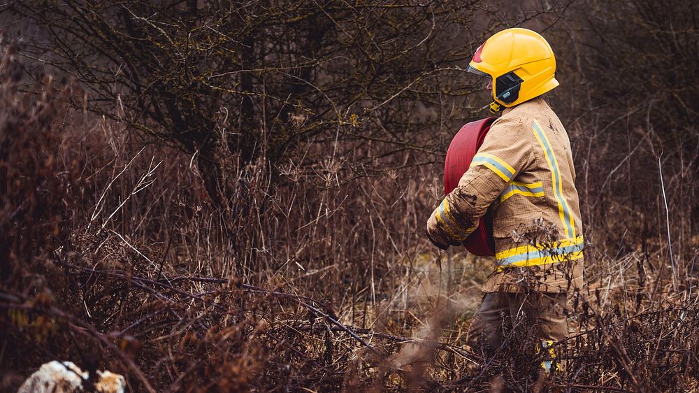 Hose relay training, January 28, 2021, UK. Original public domain image from Flickr