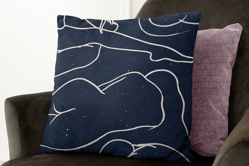 Cushion cover pillow mockup, editable design psd