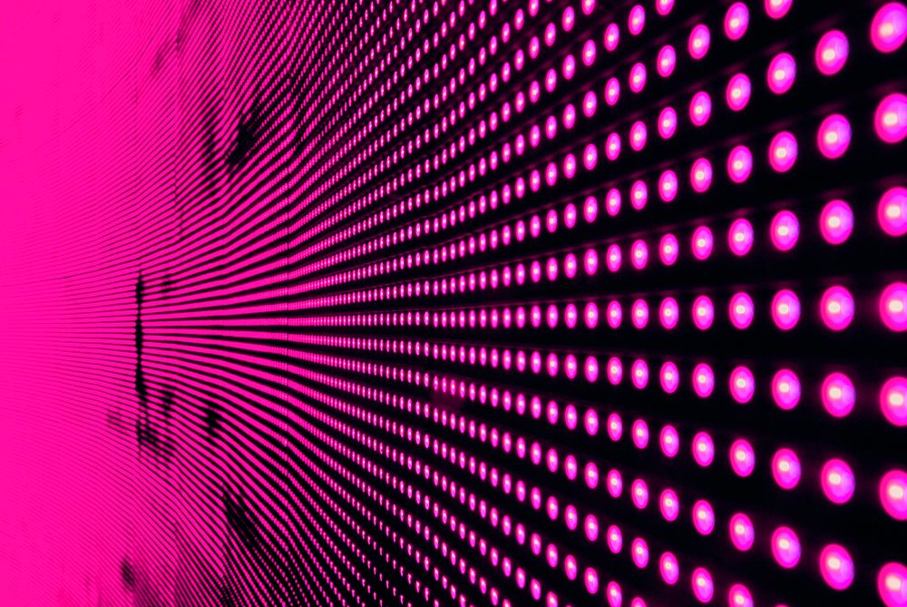Neon pink lights pattern background